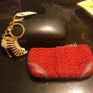Coin purse and high heal key chain